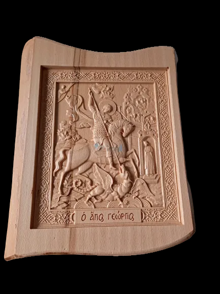 Εικόνα Αγίου Γεωργίου Κατασκευή CNC